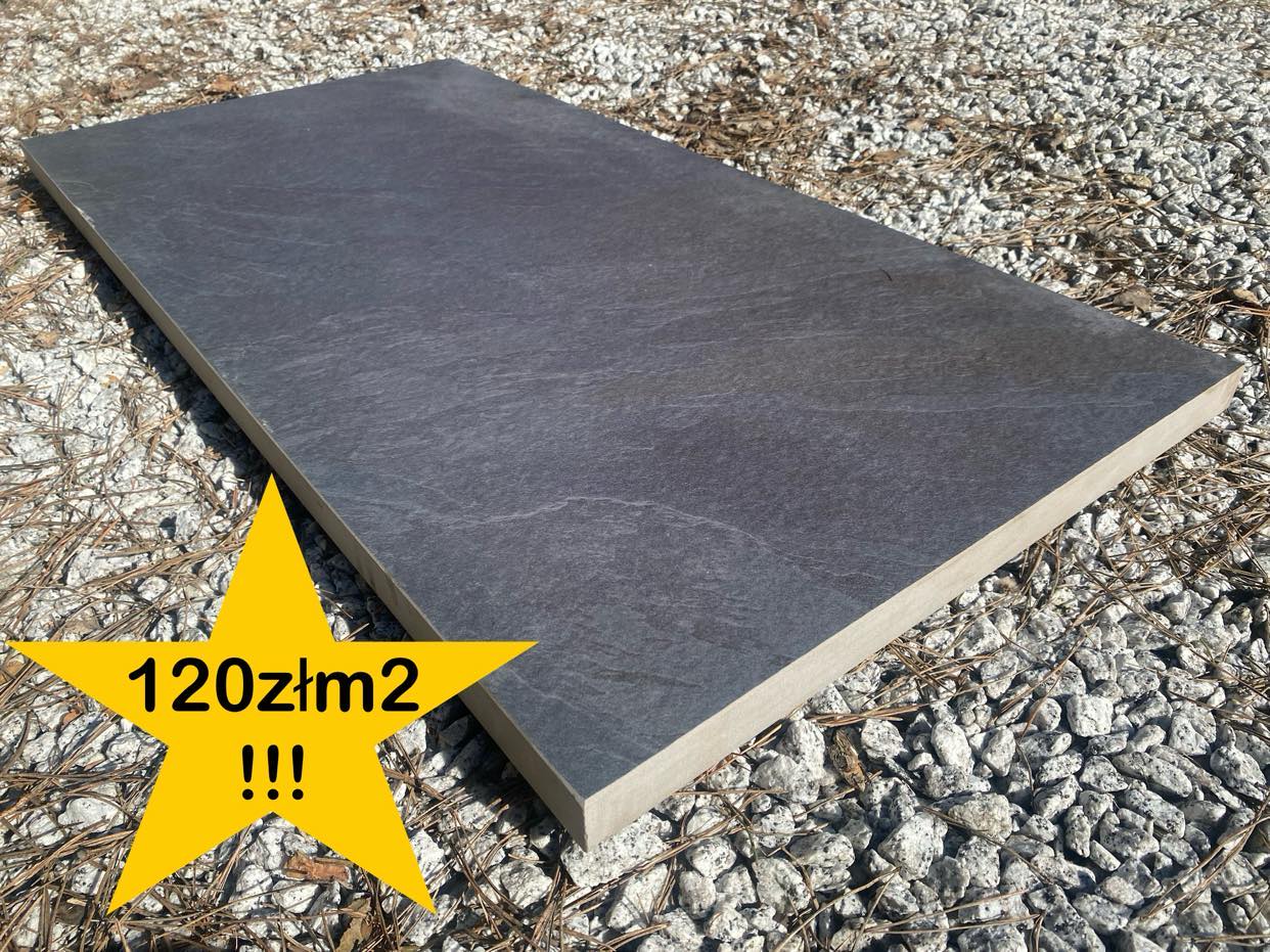 GRES TARAS PODJAZD AD BLACK 45x90x3cm