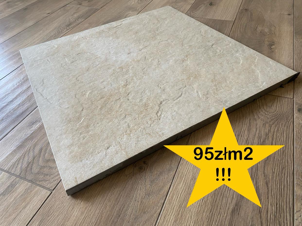 Gres tarasowy ROCKY BEIGE 60x60x2cm
