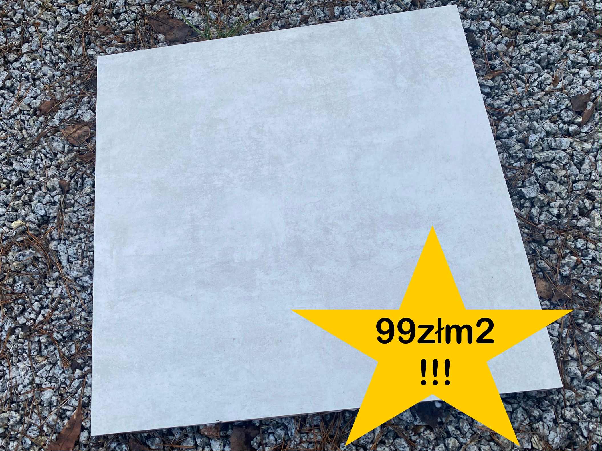 Gres Tarasowy BETON BLANCO 60x60x2 cm