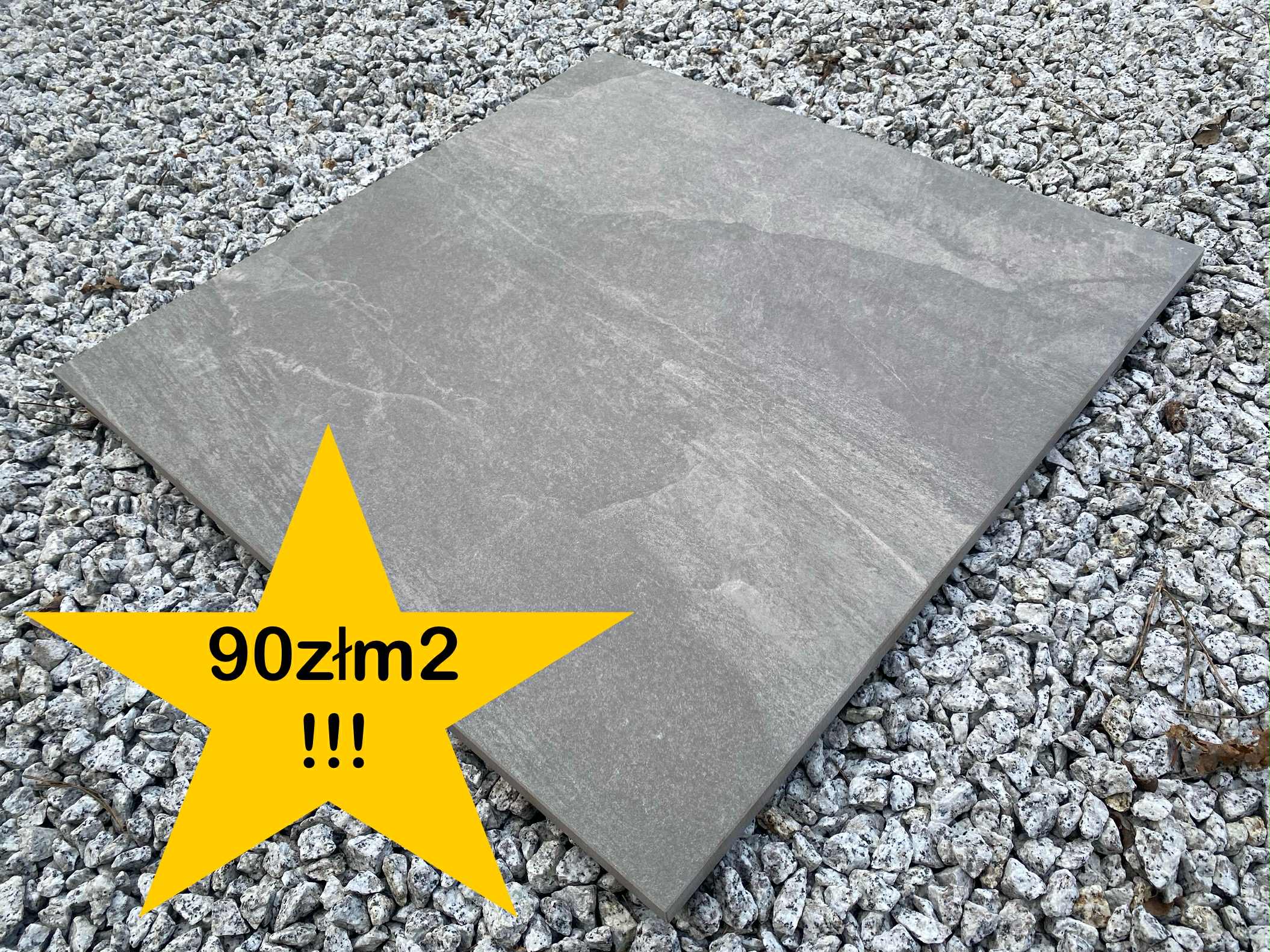 Gres tarasowy DURBAN SLATE TAUPE 60x60x2 cm